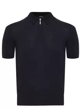 Поло из шелка и хлопка GRAN SASSO