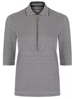 Поло из шелка и хлопка LORENA ANTONIAZZI