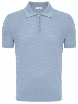 Поло из шелка и хлопка PANICALE