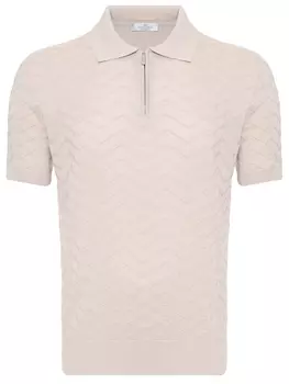Поло из шелка и хлопка PANICALE