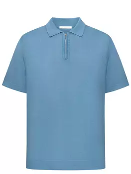 Поло из шелка и хлопка RASCHINI