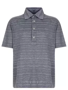 Поло из шелка и льна ANGELO GALASSO