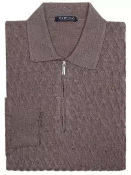 Поло из шерсти и шелка