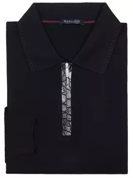 Поло из шерсти и шелка