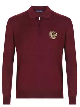 Поло из шерсти и шелка