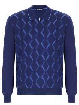 Поло из шерсти и шелка