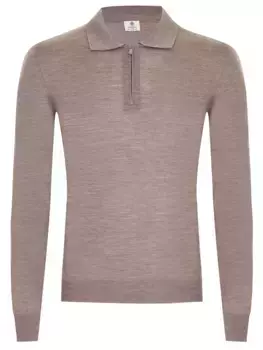 Поло из шерсти и шелка