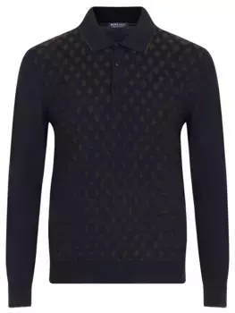 Поло из шерсти и шелка