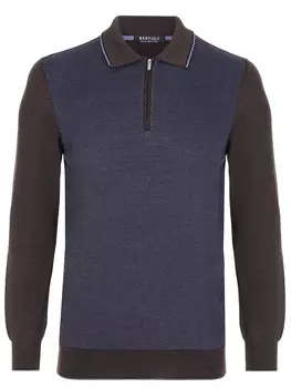 Поло из шерсти и шелка