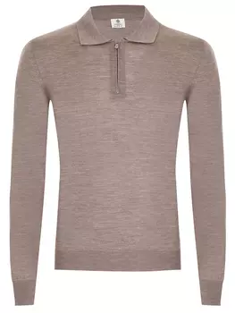 Поло из шерсти и шелка LUIGI BORRELLI