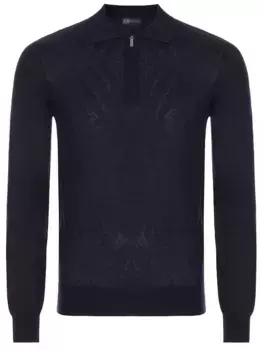 Поло из тенселя и шерсти