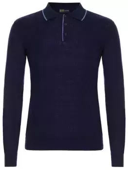 Поло из тенселя и шерсти