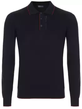 Поло из тенселя и шерсти