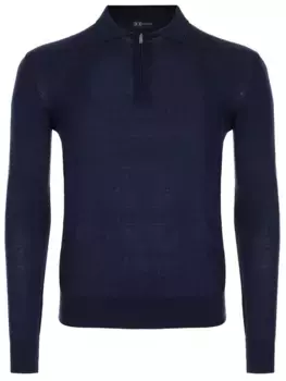 Поло из тенселя и шерсти