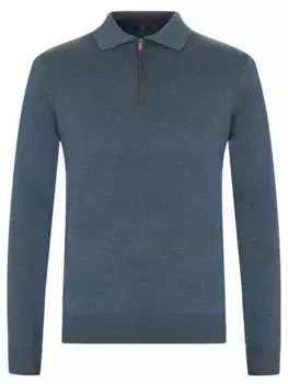 Поло из тенселя и шерсти