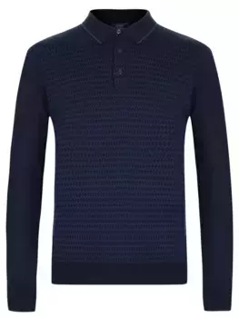 Поло из тенселя и шерсти