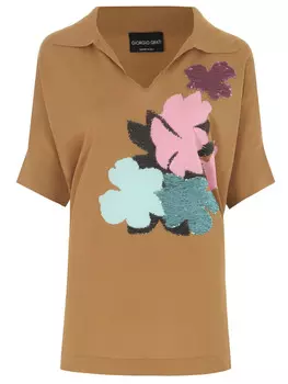 Поло из вискозы GIORGIO GRATI