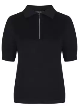 Поло из вискозы с люрексом