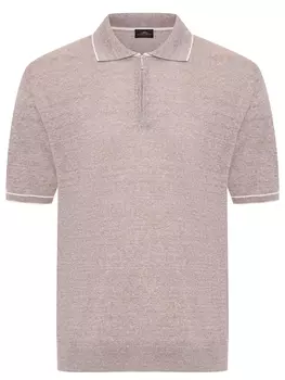 Поло изо льна и хлопка CASTANGIA