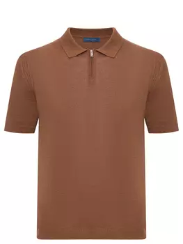 Поло изо льна и хлопка DANIELE FIESOLI