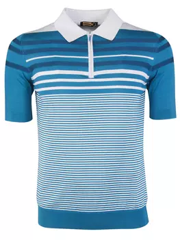 Поло с принтом в полоску