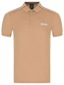 Поло Slim Fit с логотипом BOSS