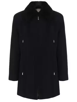Полупальто кашемировое с мехом норки ZILLI
