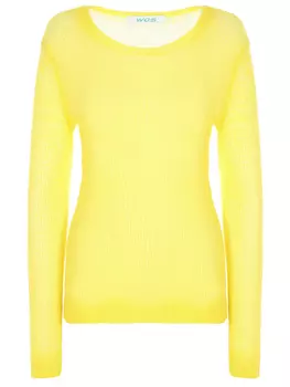 Полупрозрачный свитер из сетки