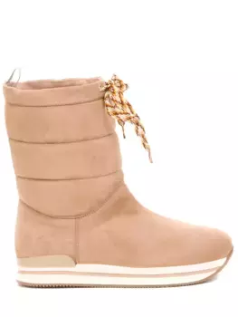 Полусапоги замшевые на меху