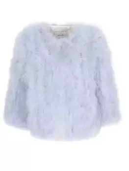 Полушубок однотонный