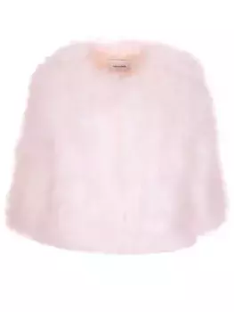 Полушубок однотонный