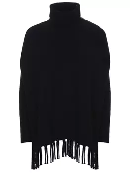 Пончо с бахромой
