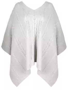 Пончо вязаное кашемировое AGNONA