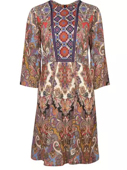Приталенное платье с принтом ETRO