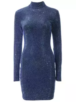 Приталенное платье со стразами TEREKHOV