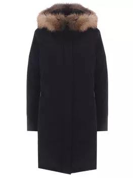 Пуховая парка с мехом