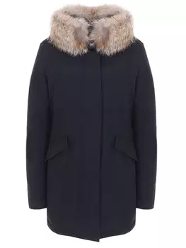 Пуховая парка с мехом койота