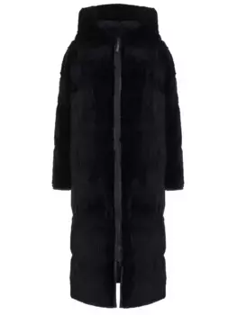 Пуховик двусторонний с мехом кролика