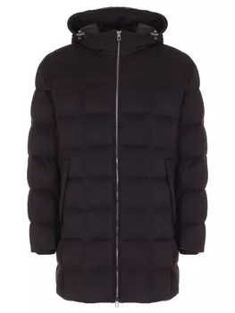 Пуховик кашемировый