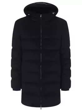 Пуховик кашемировый с мехом норки