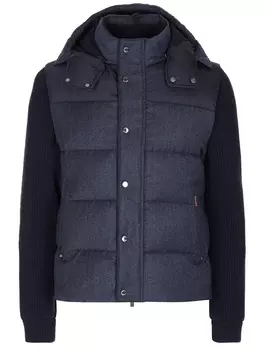 Пуховик комбинированный