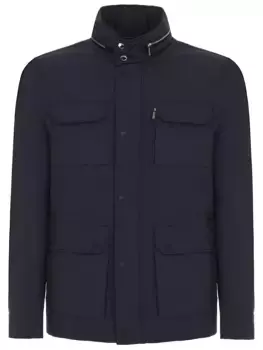 Пуховик однотонный