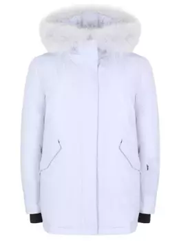 Пуховик однотонный