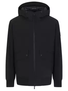 Пуховик однотонный