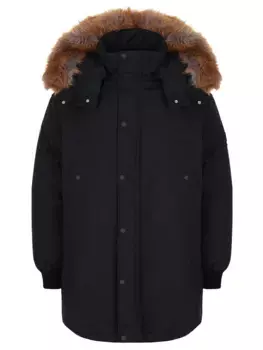 Пуховик однотонный