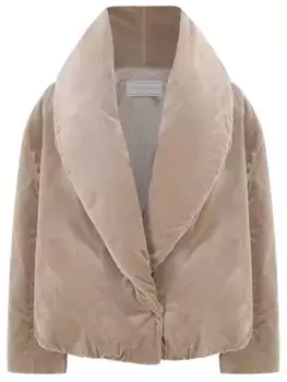 Пуховик однотонный