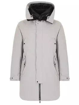 Пуховик однотонный