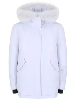 Пуховик однотонный