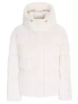 Пуховик с мехом норки