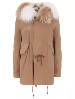 Пуховик с меховой отделкой MR & MRS